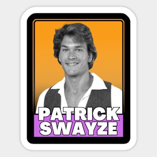 Patrick swayze (retro) Sticker